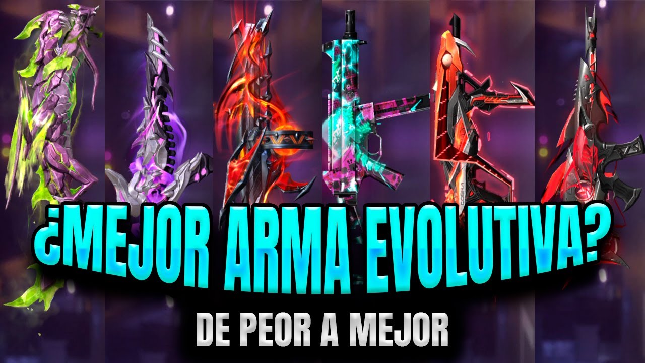 top 10 armas evolutivas mas poderosas en free fire domina el juego